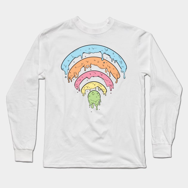 Bad Wifi Long Sleeve T-Shirt by Jadderman